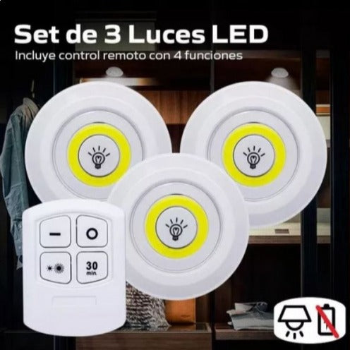 SET DE 3 LUCES LED