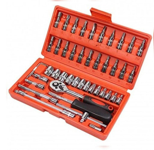 SET DE HERRAMIENTS 46 LLAVE DE 1/4